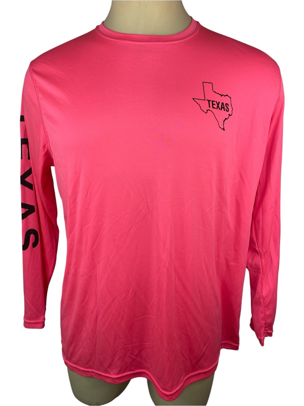 FH Davis Texas Graphic Long-Sleeve Shirt - Pink Men’s XL